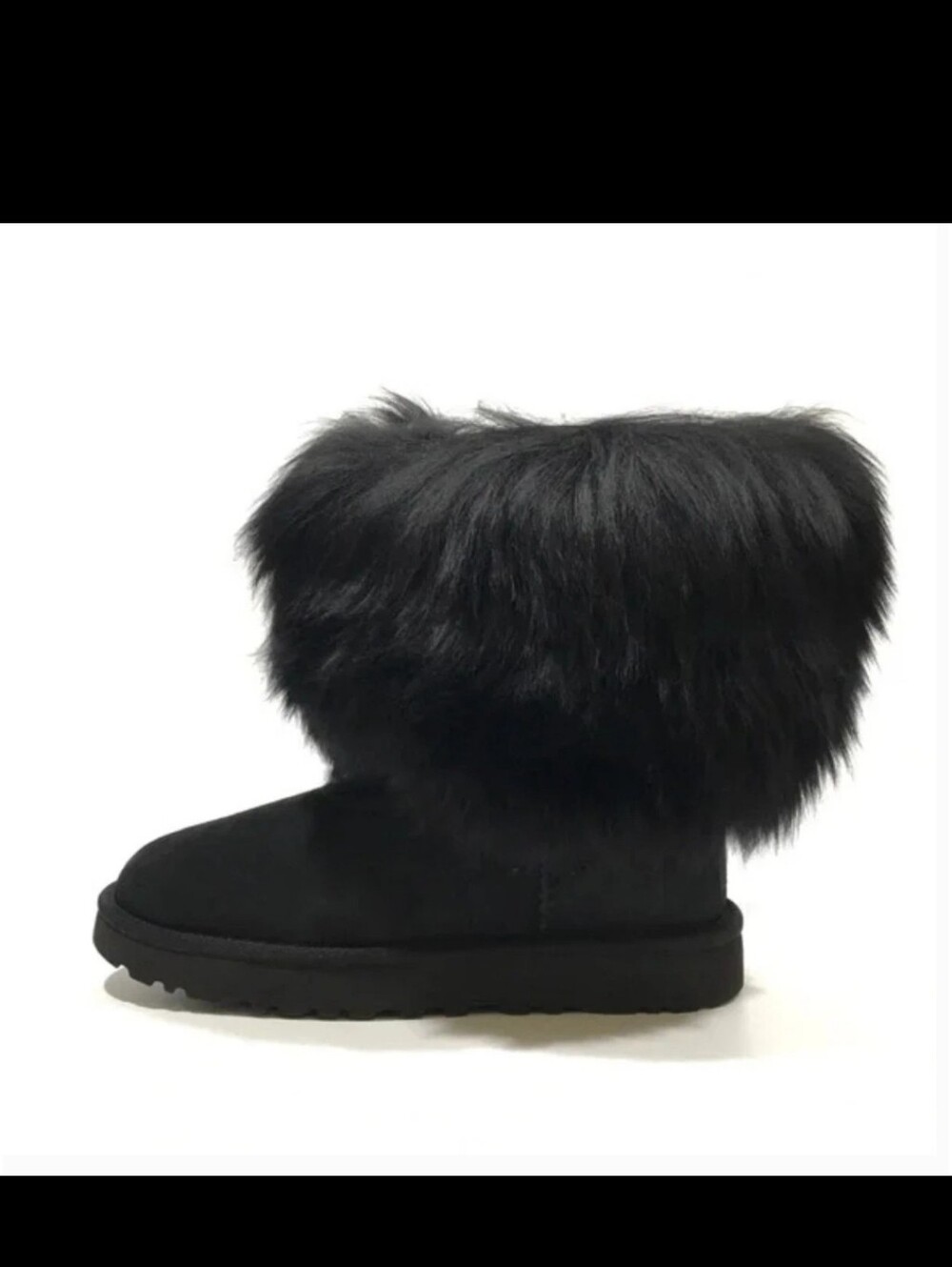 Ugg Sheepskin Cuff Boot Mongolian Fur Cuff Boot Designer Suede Shearling #806